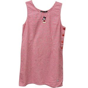 Vintage 90s gingham Mickey Mouse dress, size large
